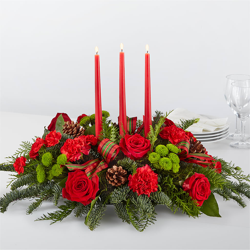 By the Candlelight Centerpiece – ANGELOS FLOWERS & GIFTS INC, Mississauga ON