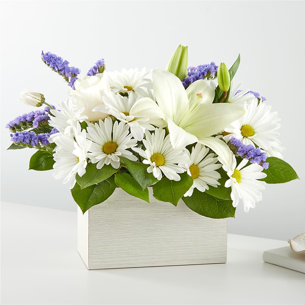 Beyond Blue Box Bouquet – ANGELOS FLOWERS & GIFTS INC, Mississauga ON