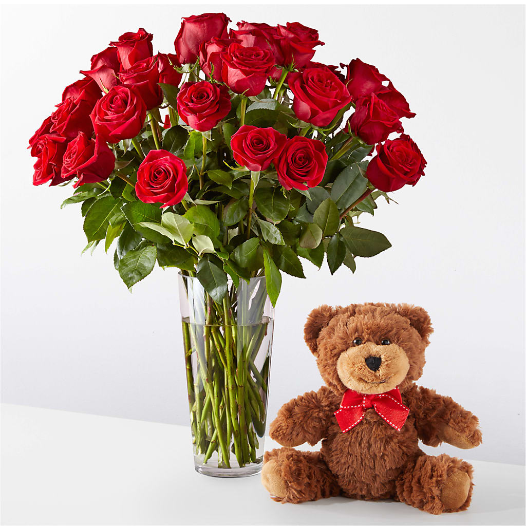 Romantic Long Stem Red Rose Bouquet Bundles – ANGELOS FLOWERS & GIFTS INC, Mississauga ON