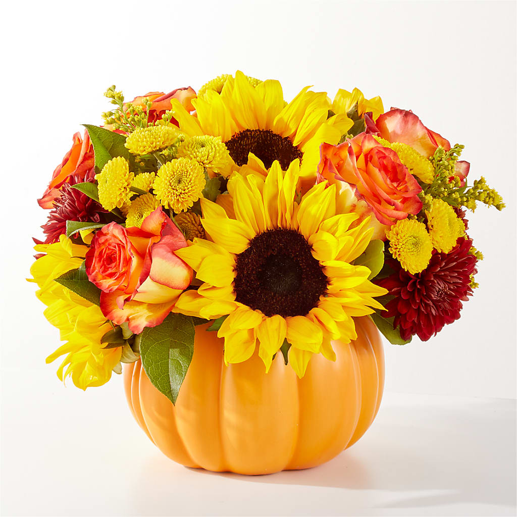 Golden Gourd Pumpkin Bouquet – ANGELOS FLOWERS & GIFTS INC, Mississauga ON