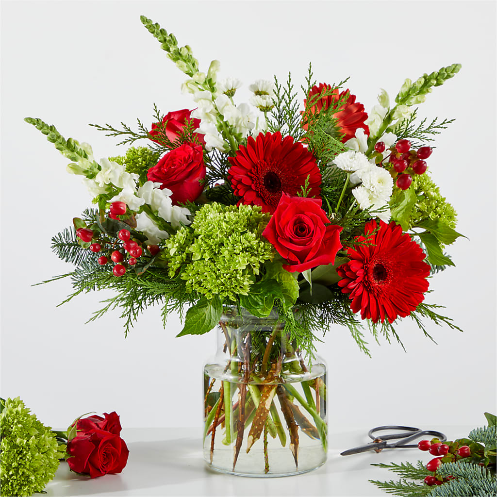 Merry Moment Bouquet – A Florist Original – ANGELOS FLOWERS & GIFTS INC, Mississauga ON