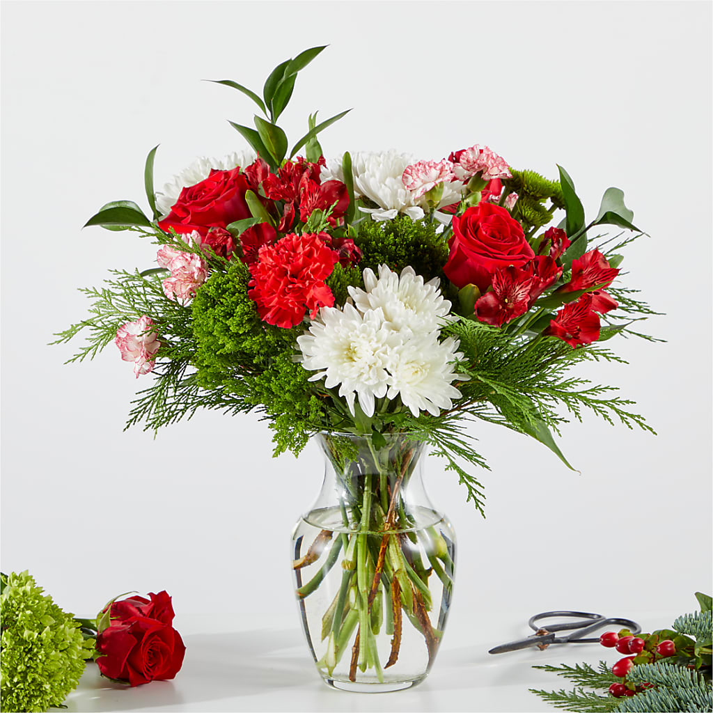 Merry Moment Bouquet – A Florist Original – ANGELOS FLOWERS & GIFTS INC, Mississauga ON