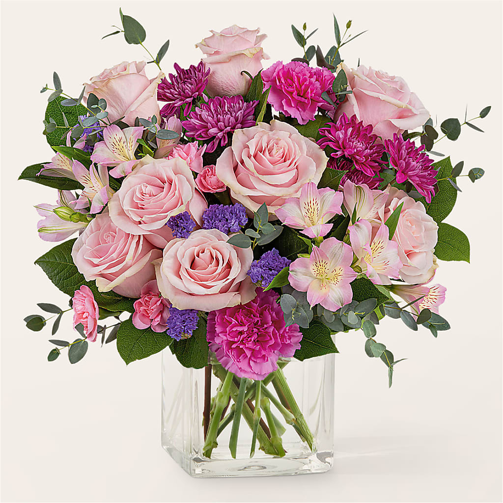 Rosy Radiance Bouquet – ANGELOS FLOWERS & GIFTS INC, Mississauga ON