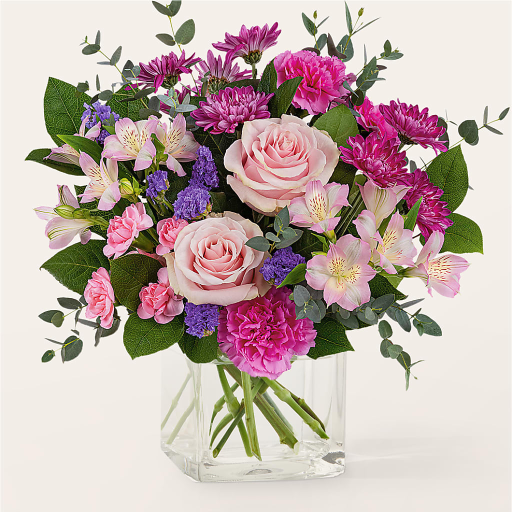 Rosy Radiance Bouquet – ANGELOS FLOWERS & GIFTS INC, Mississauga ON