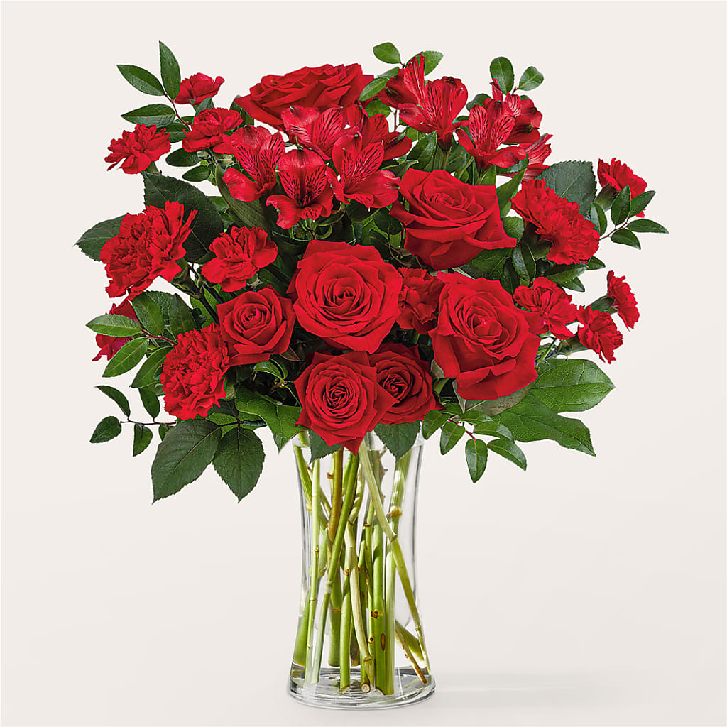 Brilliant Ruby Bouquet – ANGELOS FLOWERS & GIFTS INC, Mississauga ON