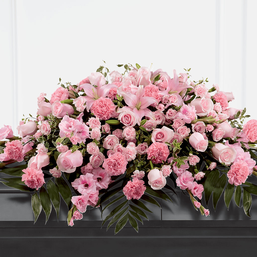 Garden of Comfort Casket Spray (Standard) – ANGELOS FLOWERS & GIFTS INC, Mississauga ON