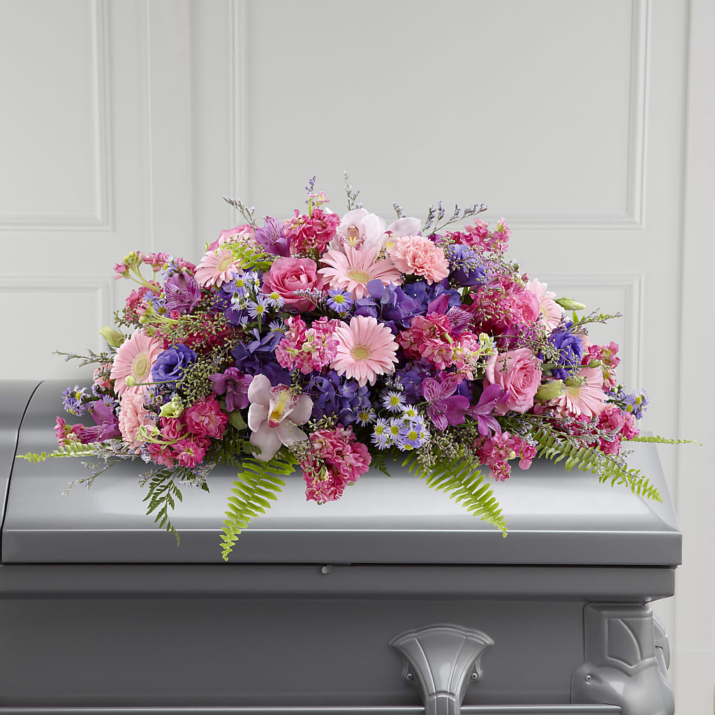 Glorious Garden Casket Spray – ANGELOS FLOWERS & GIFTS INC, Mississauga ON