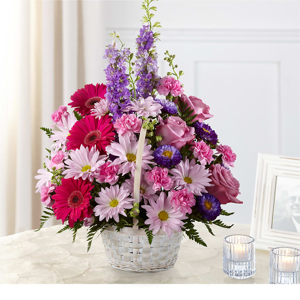 Pastel Peace Basket – ANGELOS FLOWERS & GIFTS INC, Mississauga ON