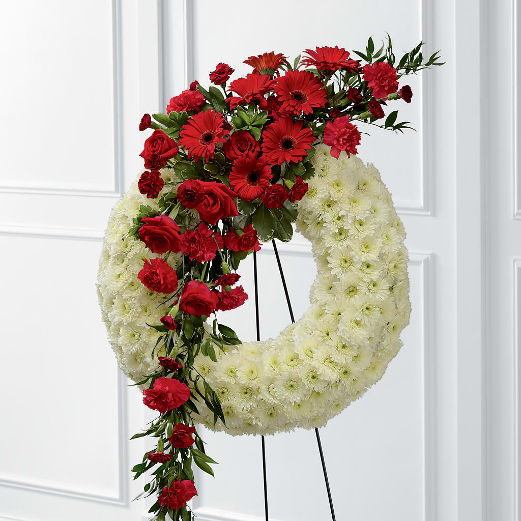 Graceful Tribute Wreath – ANGELOS FLOWERS & GIFTS INC, Mississauga ON