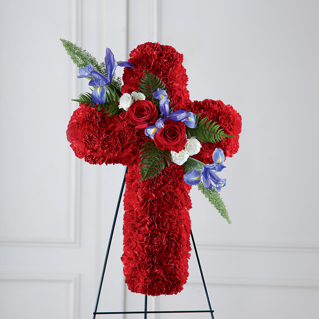 Faithful Hero Floral Cross – ANGELOS FLOWERS & GIFTS INC, Mississauga ON