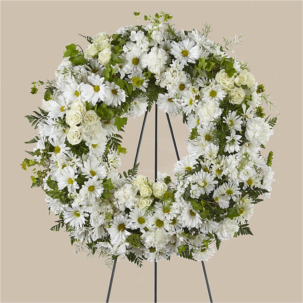 Faithful Wishes Wreath – ANGELOS FLOWERS & GIFTS INC, Mississauga ON