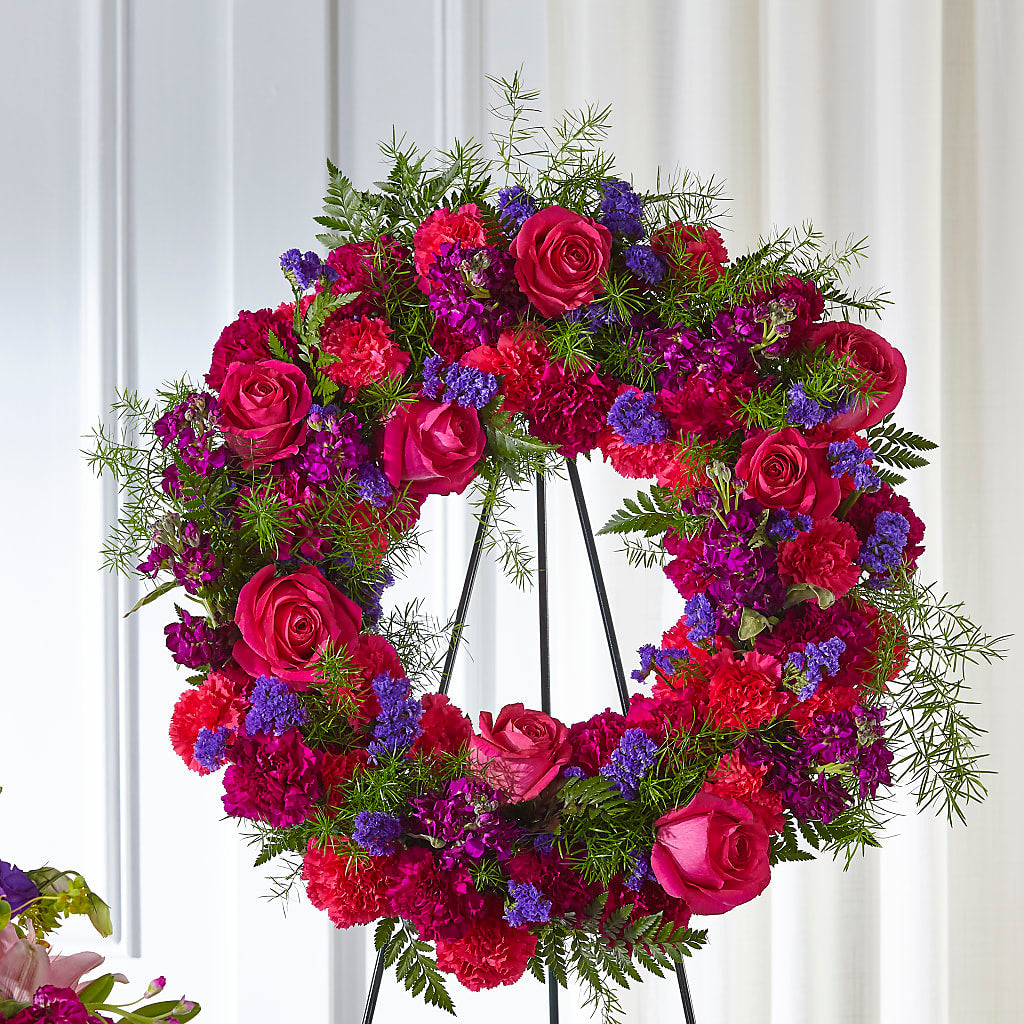 Calming Colors Wreath – ANGELOS FLOWERS & GIFTS INC, Mississauga ON