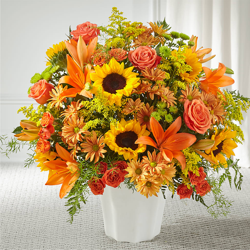 Harvest Thoughts Floor Basket – ANGELOS FLOWERS & GIFTS INC, Mississauga ON