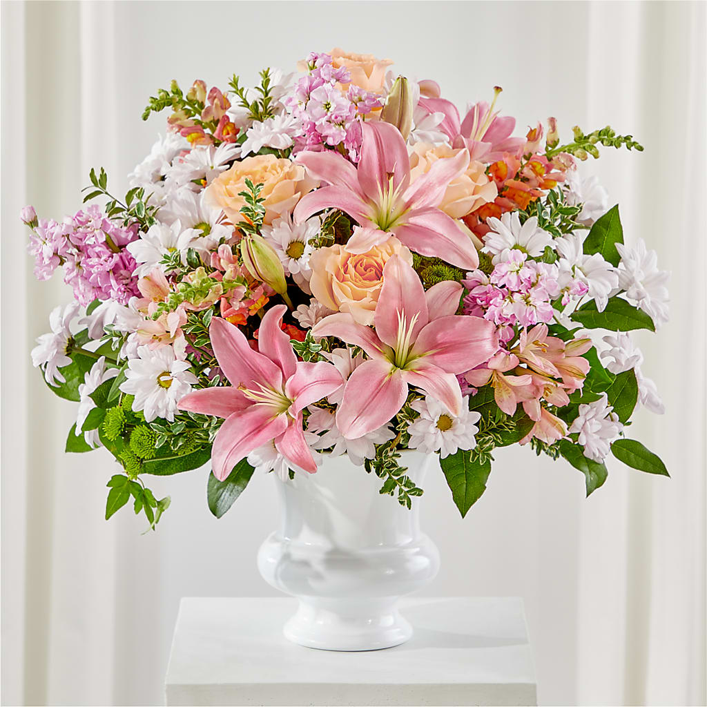 Heartfelt Gesture Urn Arrangement – ANGELOS FLOWERS & GIFTS INC, Mississauga ON