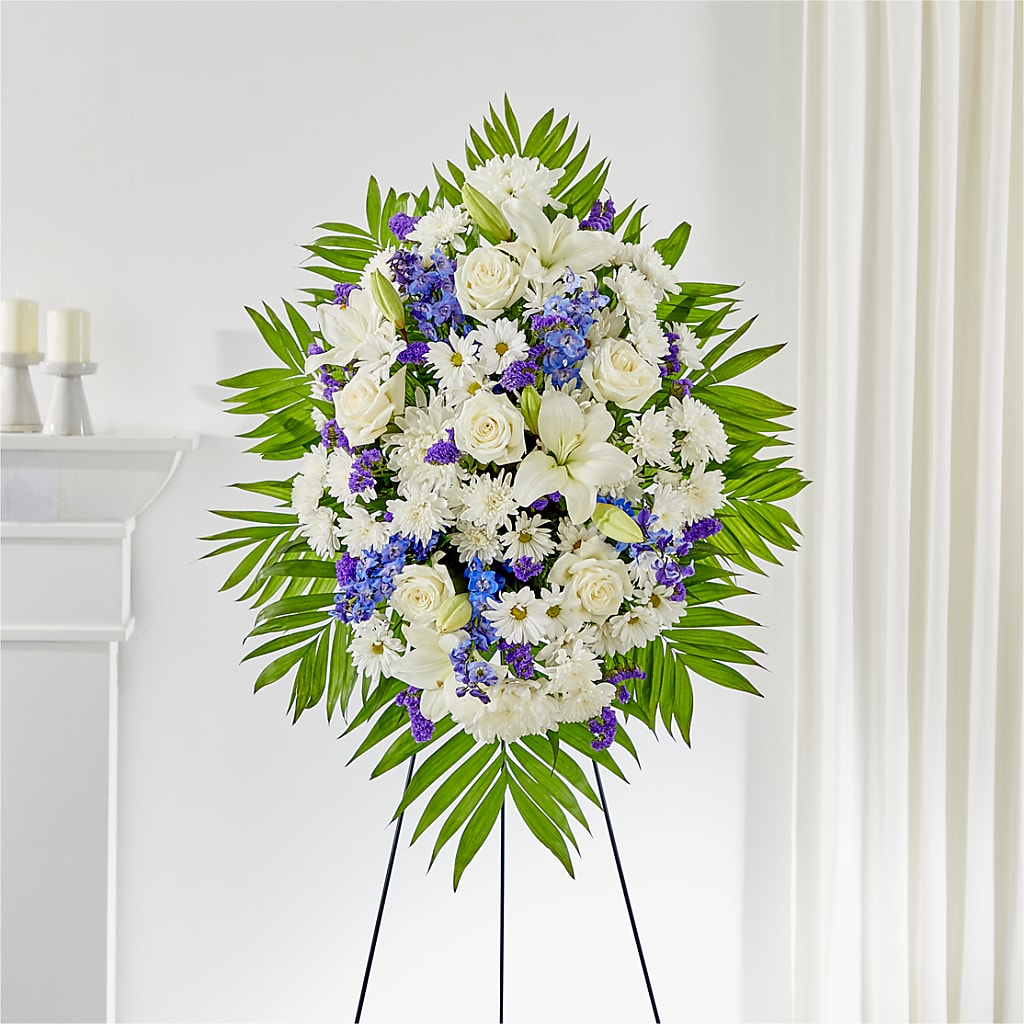 At Rest Standing Spray – ANGELOS FLOWERS & GIFTS INC, Mississauga ON