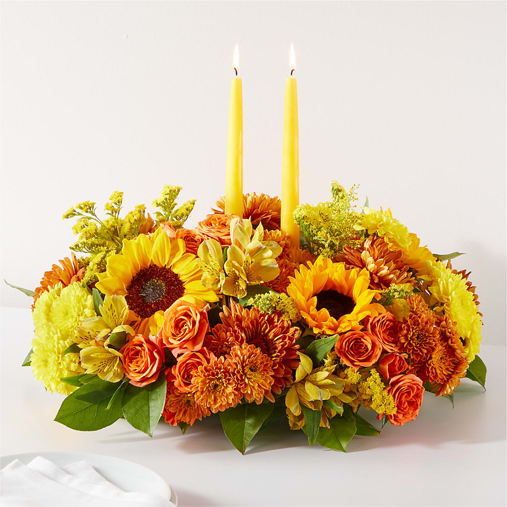 Autumn Harmony Centerpiece – ANGELOS FLOWERS & GIFTS INC, Mississauga ON
