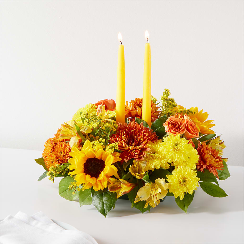 Autumn Harmony Centerpiece – ANGELOS FLOWERS & GIFTS INC, Mississauga ON