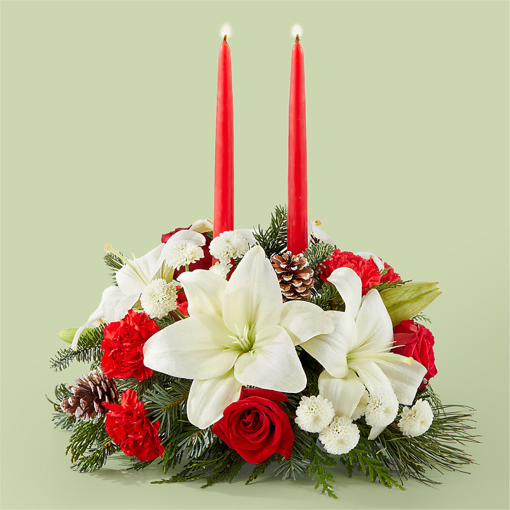 Seasonal Festivities Centerpiece – ANGELOS FLOWERS & GIFTS INC, Mississauga ON