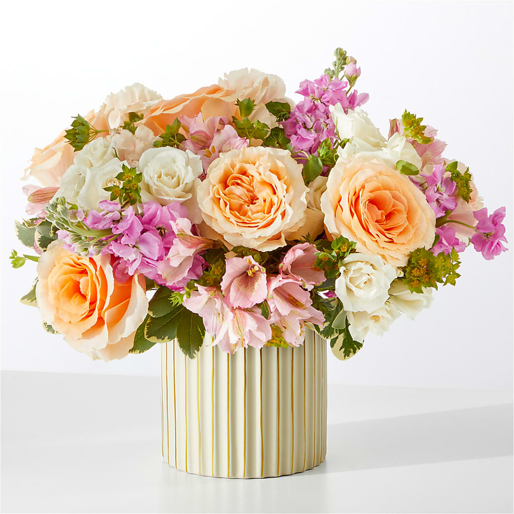 Paradise Bouquet with Ivory Vase – ANGELOS FLOWERS & GIFTS INC, Mississauga ON