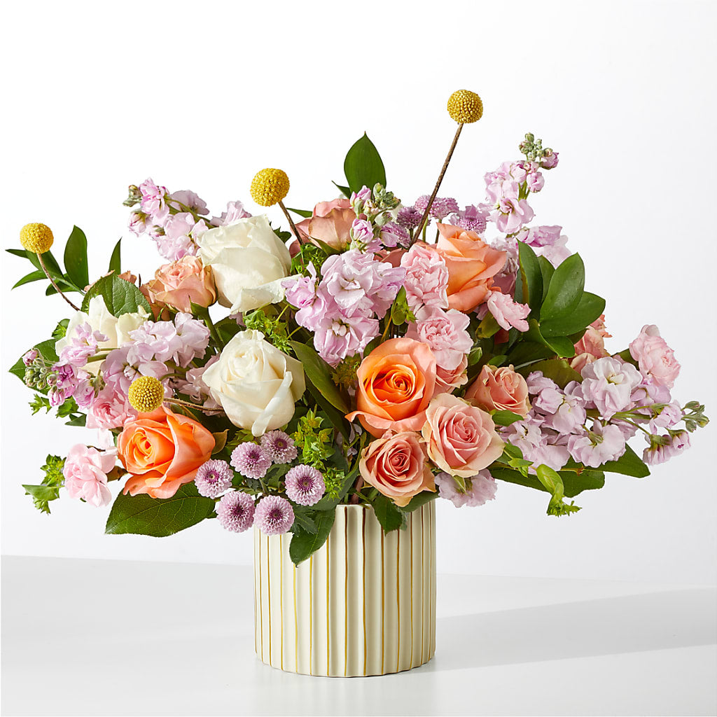 French Market Bouquet with Ivory Vase – ANGELOS FLOWERS & GIFTS INC, Mississauga ON