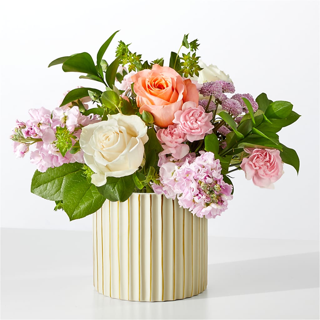 French Market Bouquet with Ivory Vase – ANGELOS FLOWERS & GIFTS INC, Mississauga ON