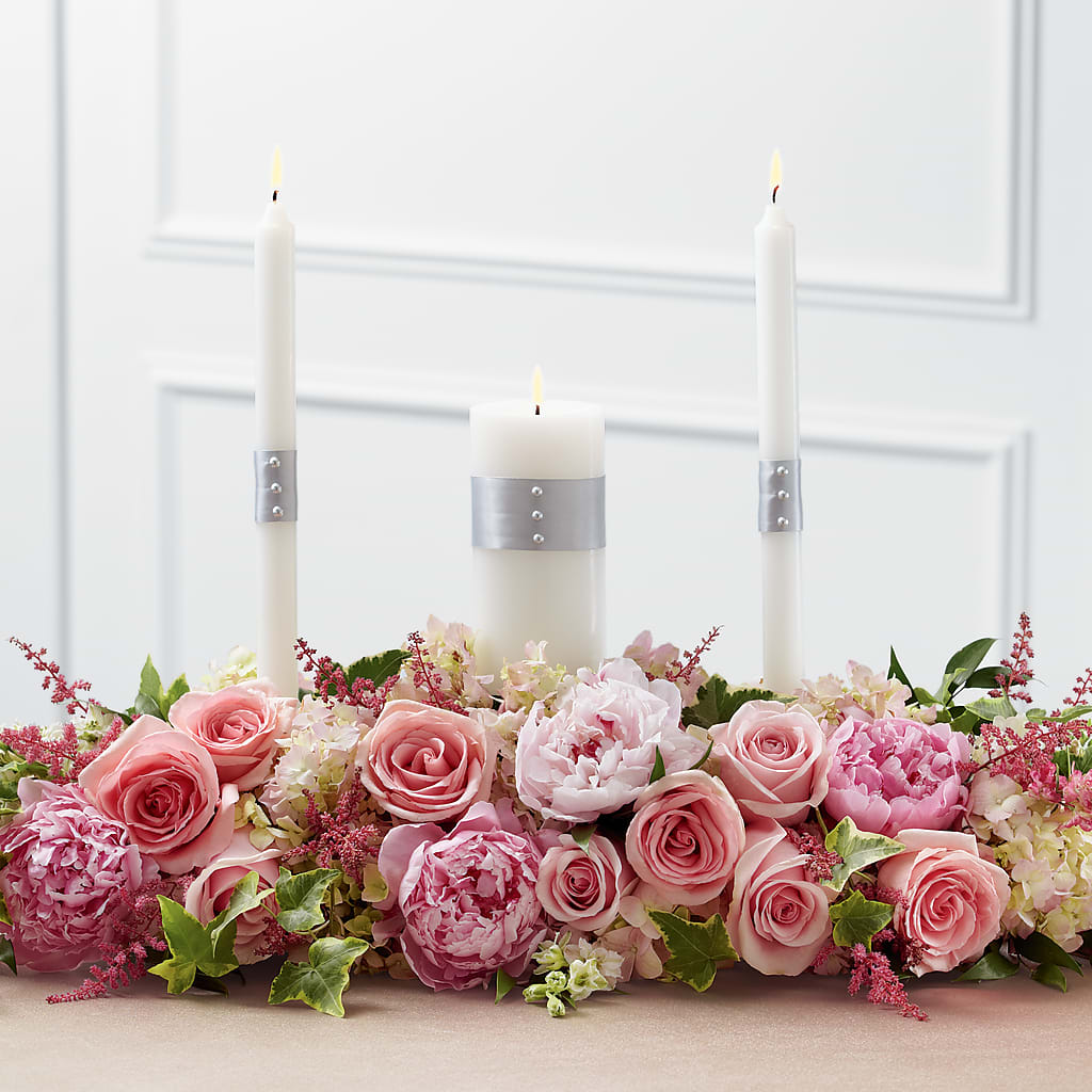 Worldwide Romance Unity Candle Arrangement – ANGELOS FLOWERS & GIFTS INC, Mississauga ON