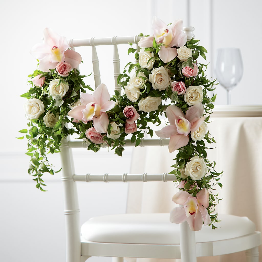Orchid Rose Chair Décor – ANGELOS FLOWERS & GIFTS INC, Mississauga ON