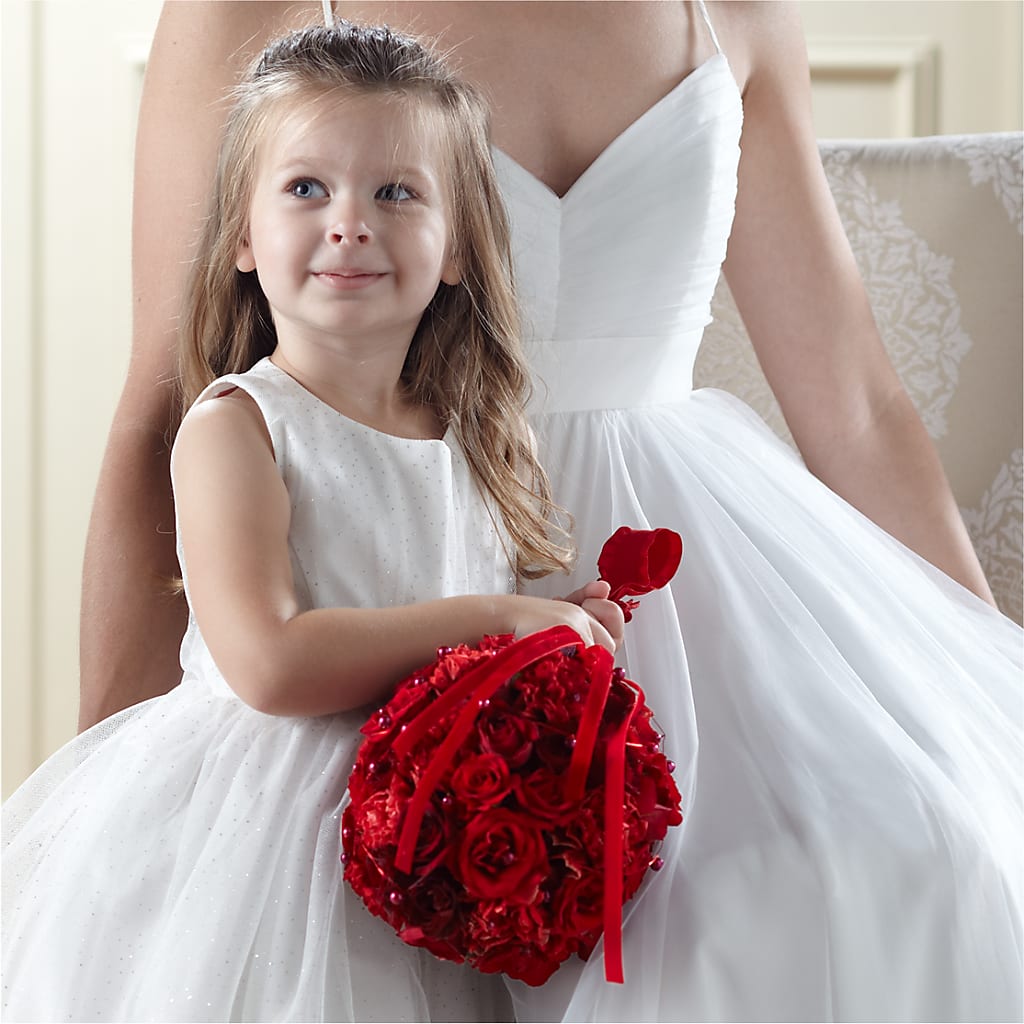 Pure at Heart Flower Girl Arrangement – ANGELOS FLOWERS & GIFTS INC, Mississauga ON