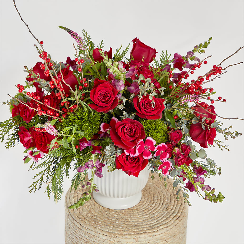 Big Red Bow Bouquet – ANGELOS FLOWERS & GIFTS INC, Mississauga ON