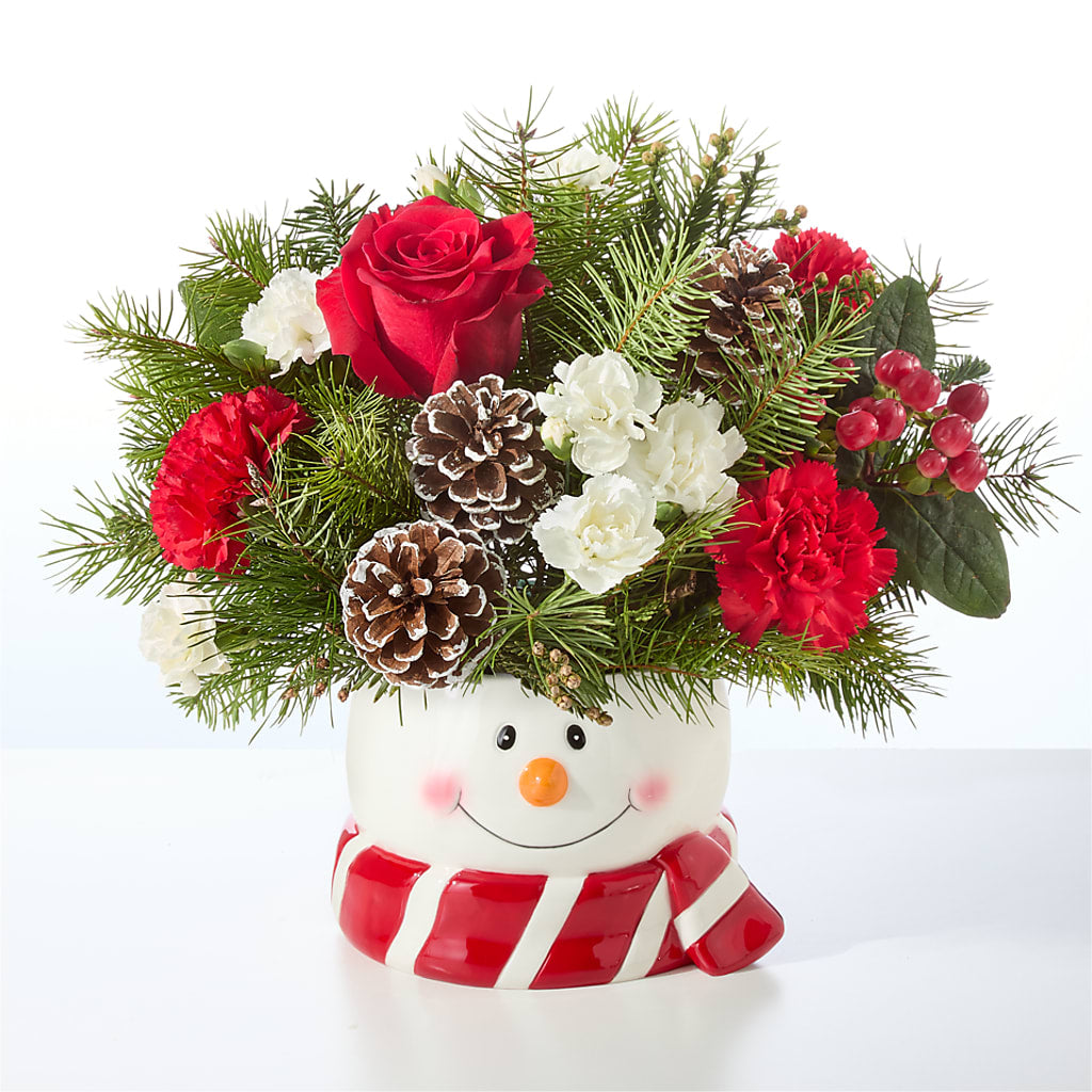 Jolly Snowman Bouquet – ANGELOS FLOWERS & GIFTS INC, Mississauga ON