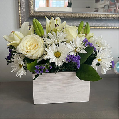 Beyond Blue Box Bouquet – ANGELOS FLOWERS & GIFTS INC, Mississauga ON