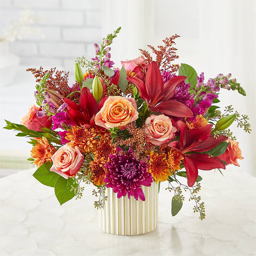 Burgundy Landscape Bouquet – ANGELOS FLOWERS & GIFTS INC, Mississauga ON