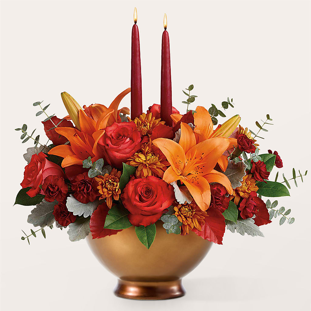 Fruits of Fall Centerpiece – ANGELOS FLOWERS & GIFTS INC, Mississauga ON