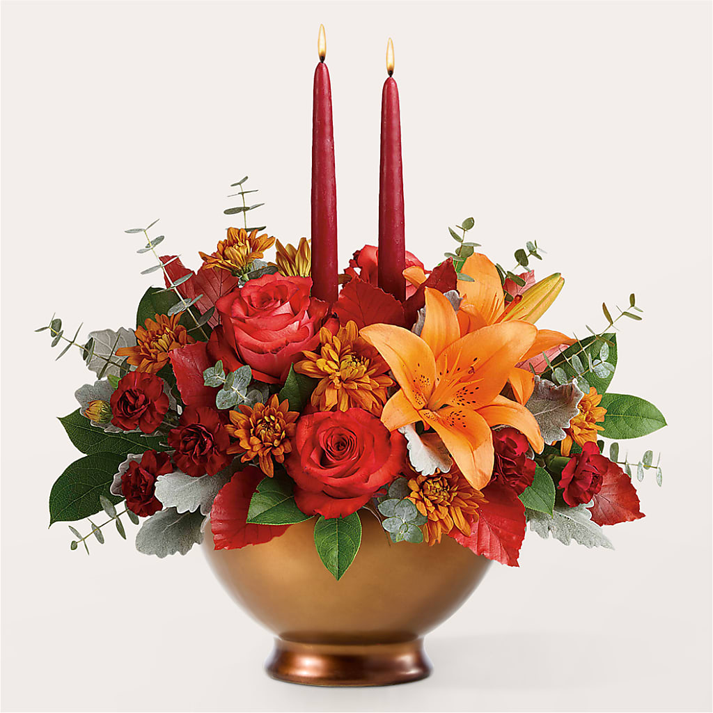 Fruits of Fall Centerpiece – ANGELOS FLOWERS & GIFTS INC, Mississauga ON