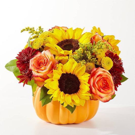 Golden Gourd Pumpkin Bouquet – ANGELOS FLOWERS & GIFTS INC, Mississauga ON