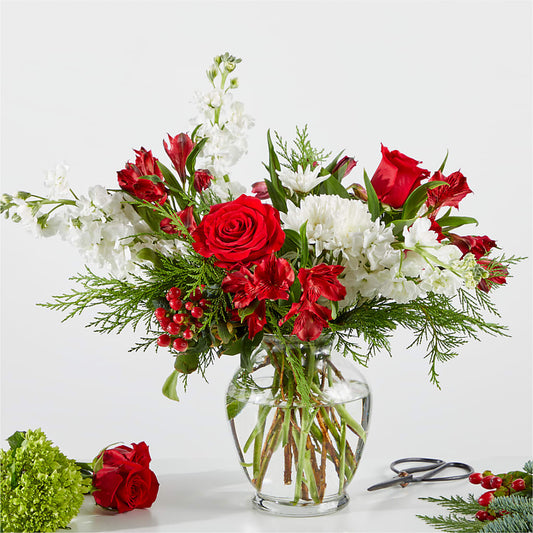 Merry Moment Bouquet – A Florist Original – ANGELOS FLOWERS & GIFTS INC, Mississauga ON