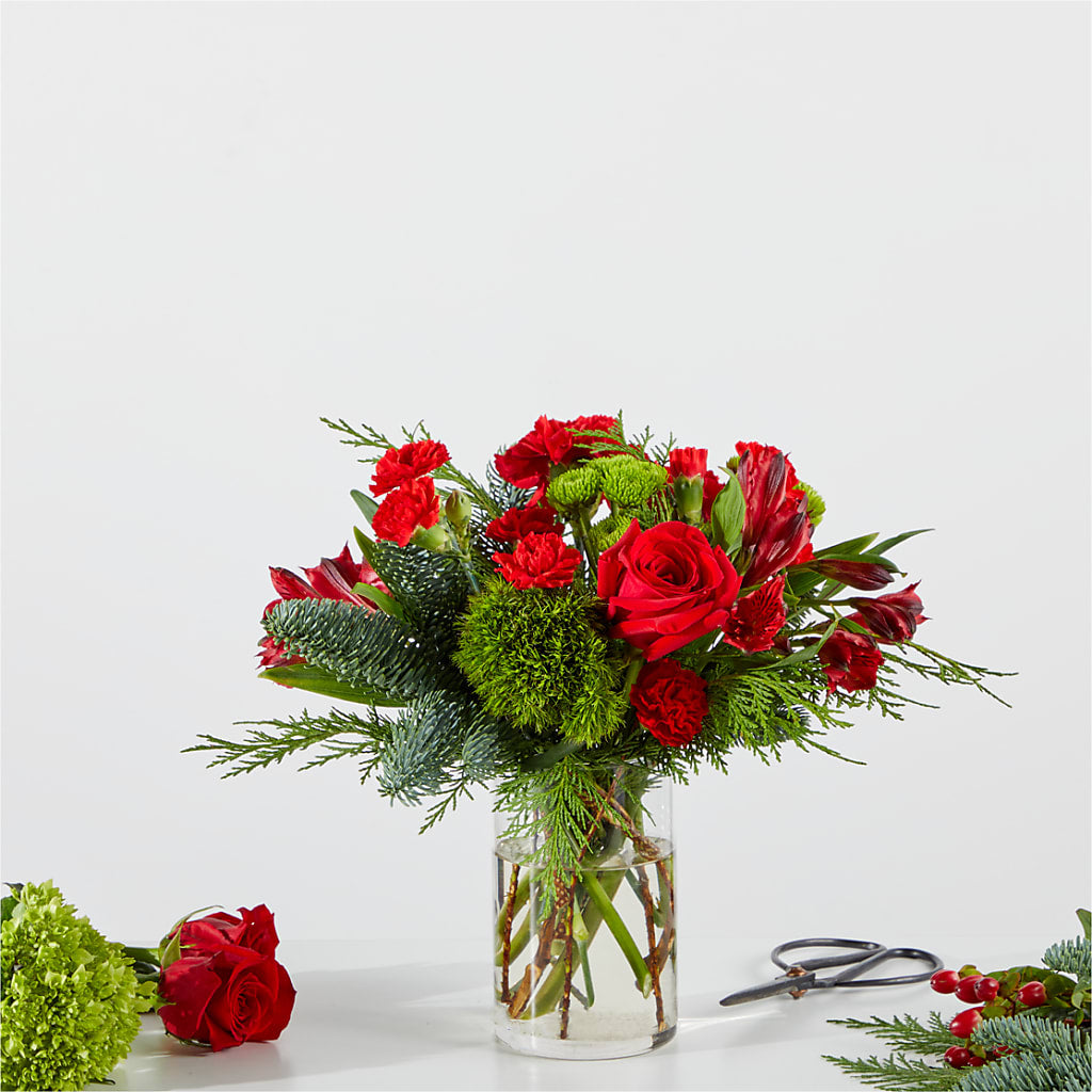 Merry Moment Bouquet – A Florist Original – ANGELOS FLOWERS & GIFTS INC, Mississauga ON