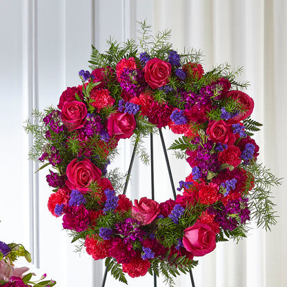 Calming Colors Wreath – ANGELOS FLOWERS & GIFTS INC, Mississauga ON