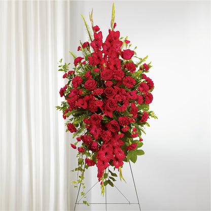 From the Heart Standing Spray – ANGELOS FLOWERS & GIFTS INC, Mississauga ON