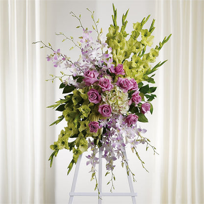 Lasting Legacy Standing Spray – ANGELOS FLOWERS & GIFTS INC, Mississauga ON